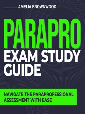 cover image of PARAPRO Exam Study Guide